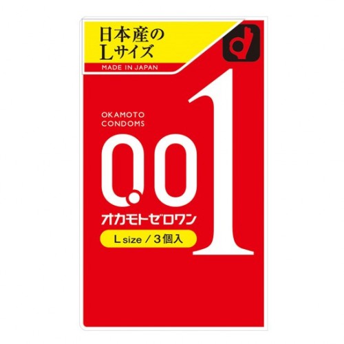 Okamoto冈本 001超薄安全套 3个装 Size-L