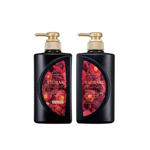 SHISEIDO资生堂 Tsubaki x Nicolai Bergmann 黑椿洗护套装 洗发露400ml+护发素400ml 限定版