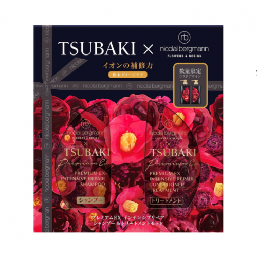 SHISEIDO资生堂 Tsubaki x Nicolai Bergmann 黑椿洗护套装 洗发露400ml+护发素400ml 限定版