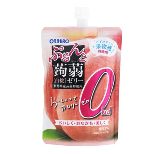 ORIHIRO 吸吸蒟蒻果冻 0卡 白桃味 130g