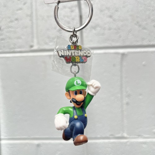 USJ环球影城 Super Mario Jump Luigi 路易吉钥匙扣