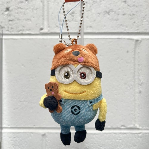 USJ环球影城 Minions小黄人吉祥物钥匙扣 戴帽子款