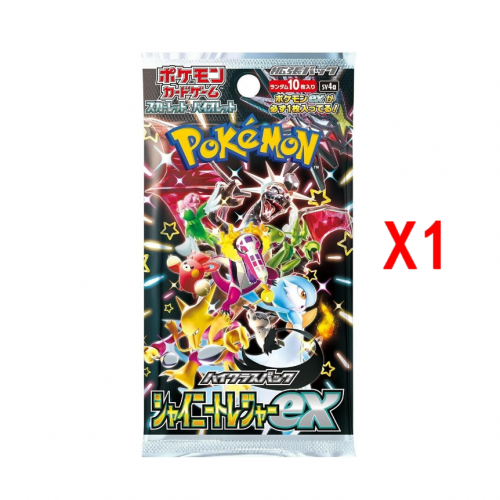[散包] Pokemon TCG SV4a 宝可梦朱紫高级补充包 -闪光宝藏EX 每包含10张卡牌 [Japanese] 