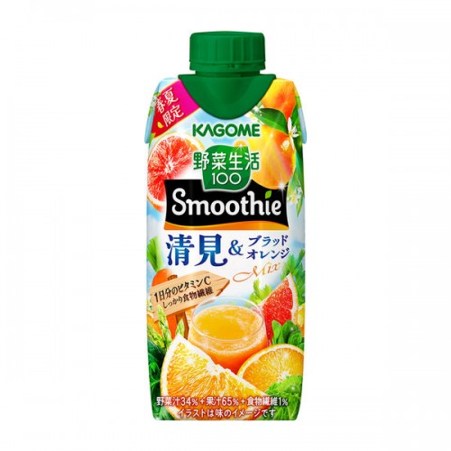 KAGOME可果美野菜生活100 橙子柚子混合蔬果汁 330ml