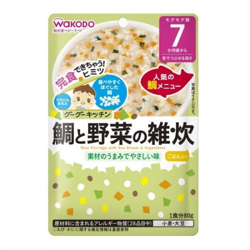 Wakodo 和光堂鲷鱼蔬菜粥 7月+ 80G