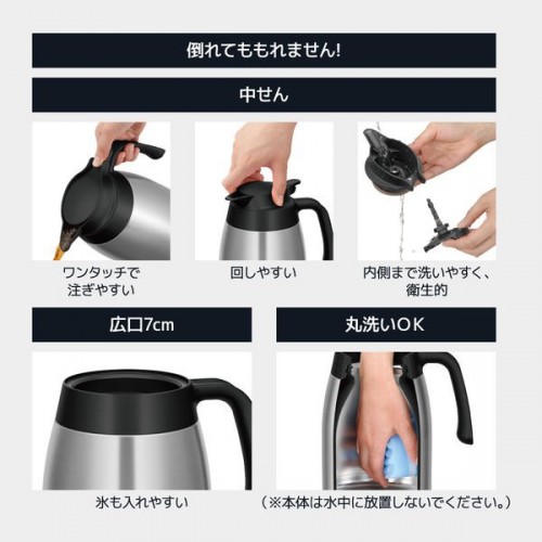 THERMOS 膳魔师 保温壶 TTB-2000 银色 2L 