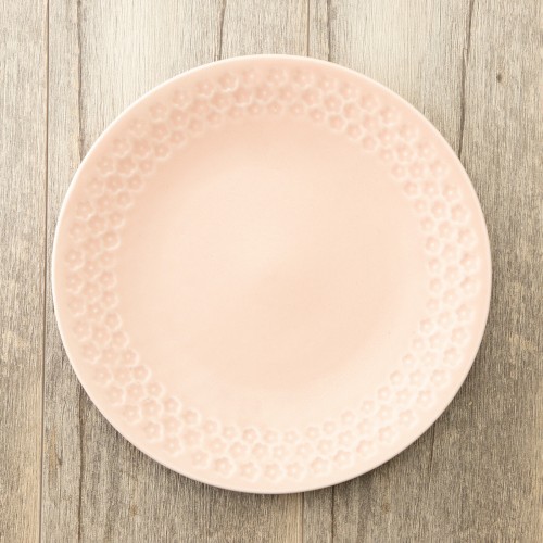日本制 美濃焼 网红蜜桃色圆碟 25cm（一套3只）