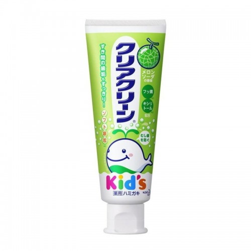 KAO花王 儿童防蛀可吞咽牙膏 哈密瓜味 绿色-70g