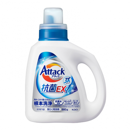 KAO花王 ATTACK 3X三重去渍抗菌酵素洗衣液 880g