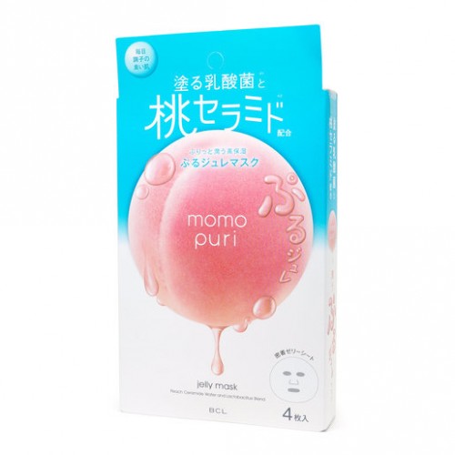 BCL MOMO PURI 水蜜桃乳酸菌果冻面膜  4片