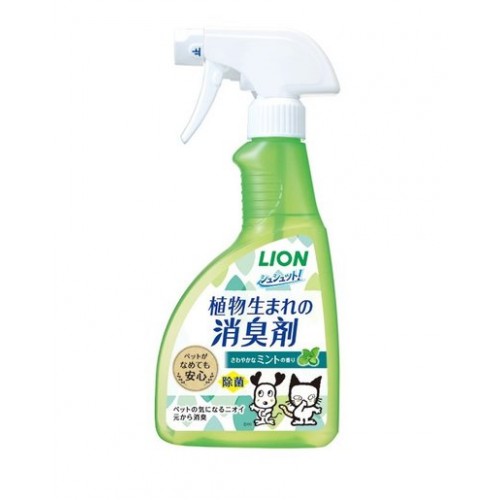 LION 狮王宠物屋内除菌消臭喷雾 薄荷香 绿色 400ml 