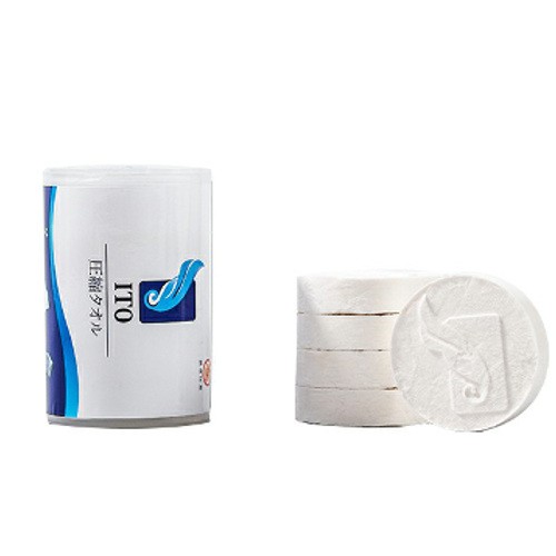 ITO 压缩纯棉洗面巾 5枚入